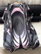 Geometric Silk Floor-Length Dress