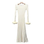 Slim Striped Temperament Puppet Dress