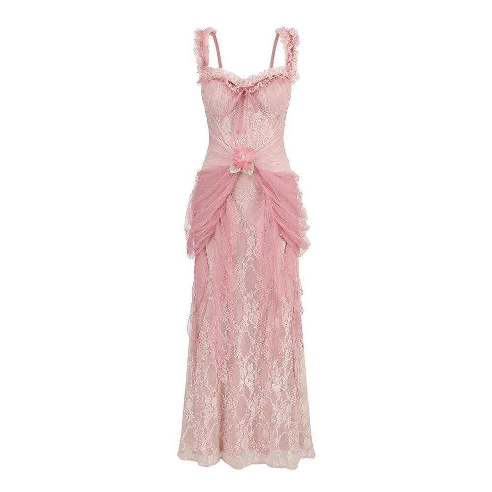Pink Crabapple Blossom Dress