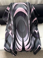 Geometric Silk Floor-Length Dress