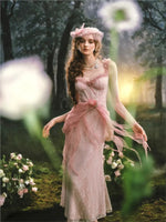 Pink Crabapple Blossom Dress