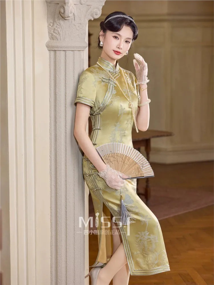 Yellow Silk Everyday Dress